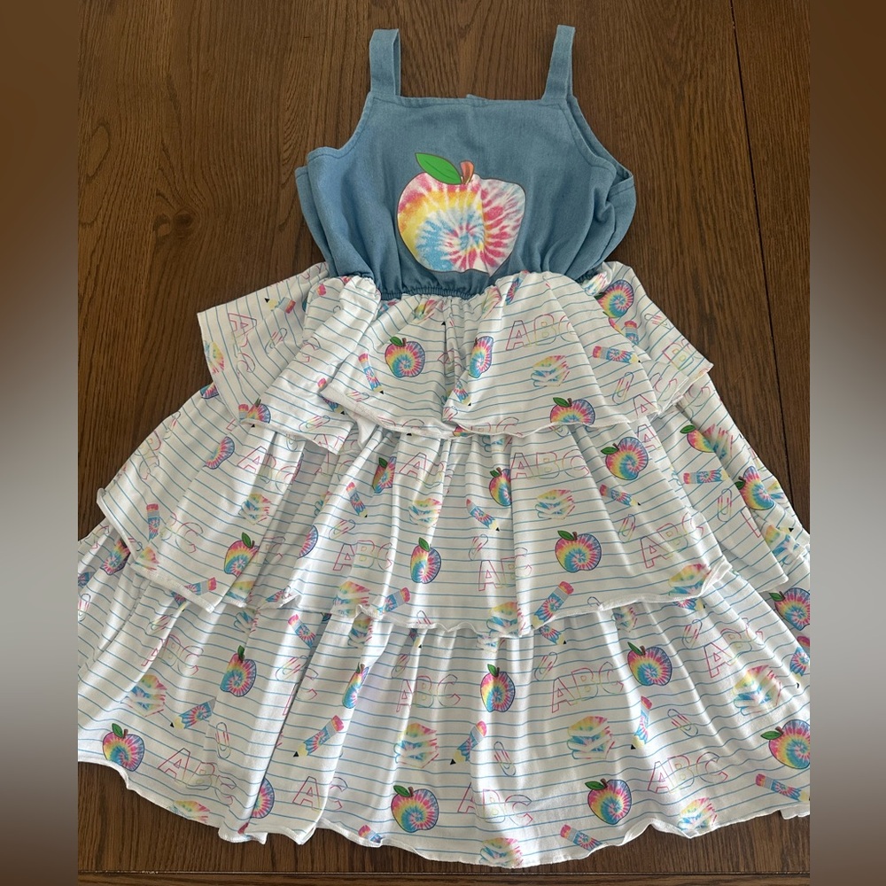 Girls back to school dress, size 4XL, 8/9 EUC - worn once.